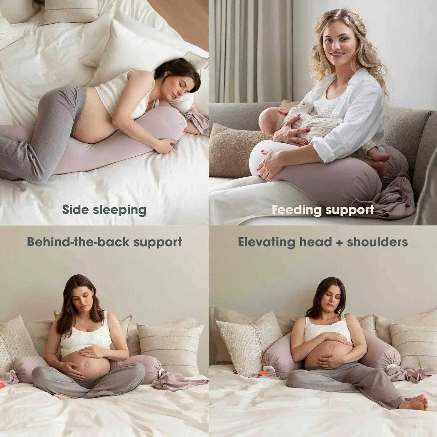 Bbhugme-adjustable pregnancy pillow, full-body support