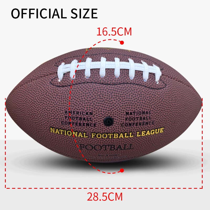 2023 American Football Rugby Ball Size Official Size Junior Football Training Practice Team Sports Rugby Football