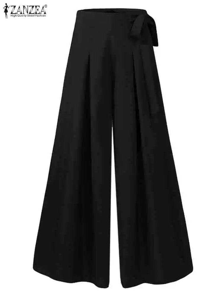 Women High Waist Wide Leg Pants Casual Summer