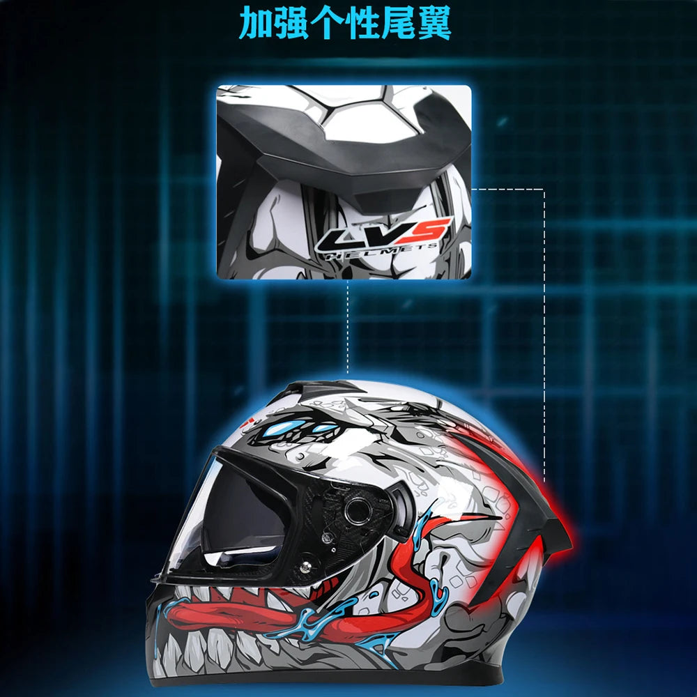 Motorcycle Helmet Carbon Fiber Wear-Resistant Biker Helmet Breathable Motocross Kask Anti-Fall Head Protection Full Face Helmets