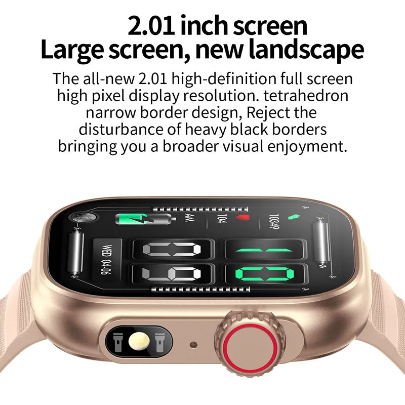 Xiaomi Call Smart Watch Women Custom Dial Smartwatch Waterproof Body Temperature Watches Full Touch Clock For Android IOS