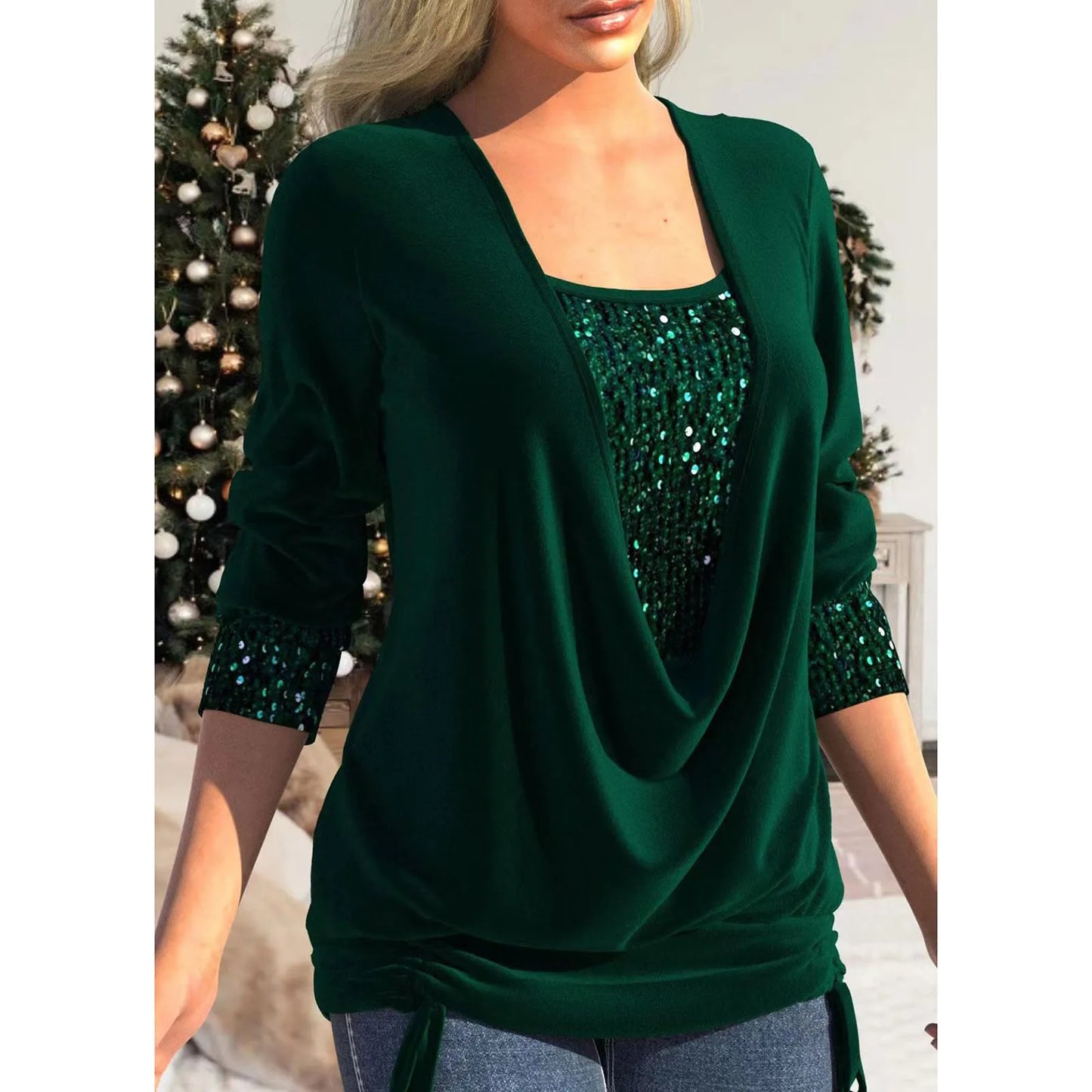 Autumn Winter Women's Plus Tops And Blouses