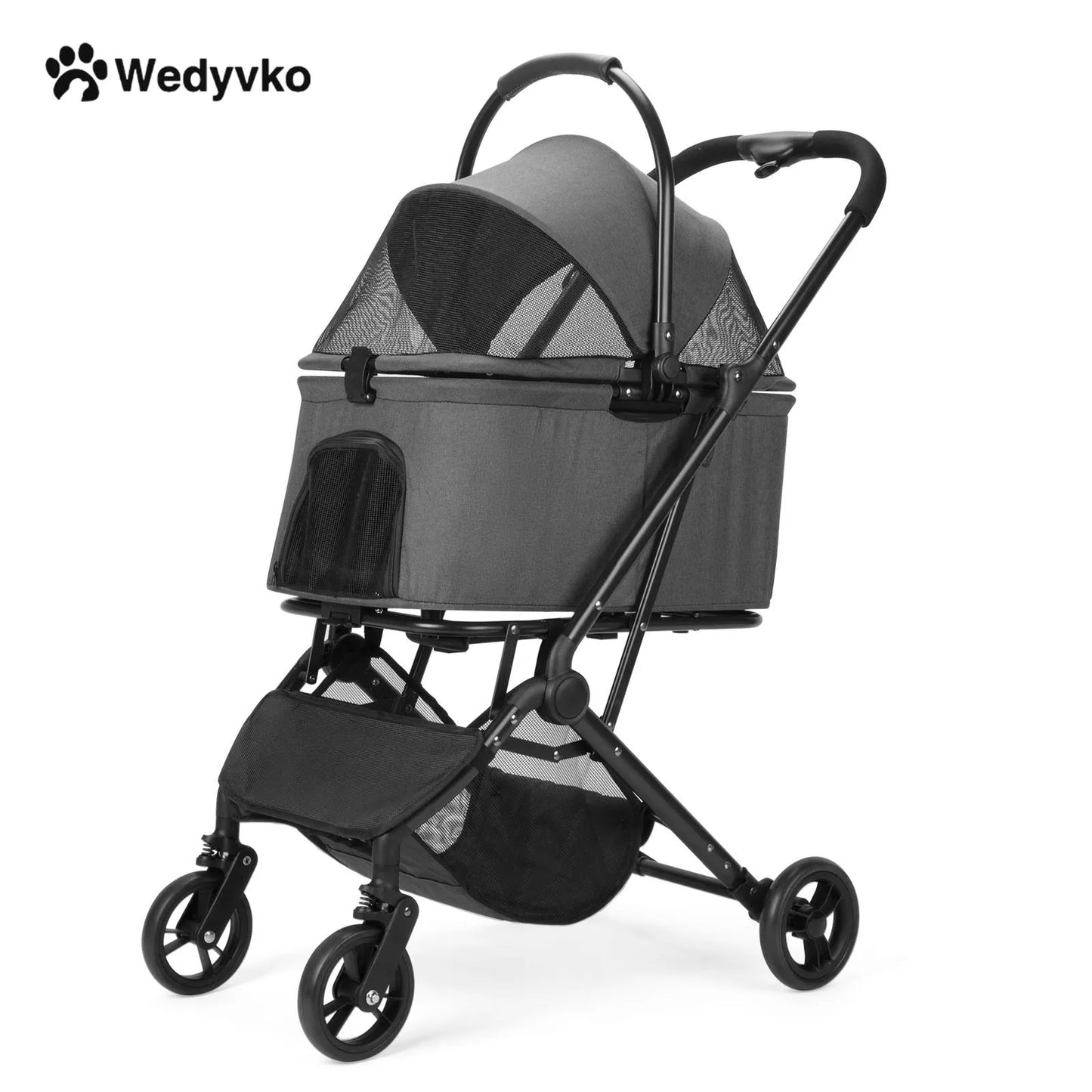 Pet Stroller for Small/Medium With Detachable Carrier