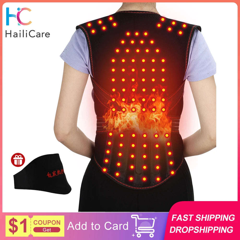 Self-Heating Back Support Waist Brace Magnetic Heating