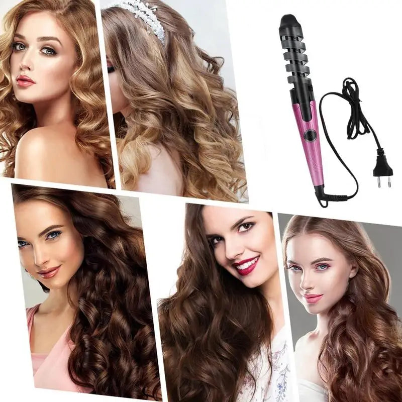 Hair Curling Iron Straightener Andr 2 In 1 Portable Automatic