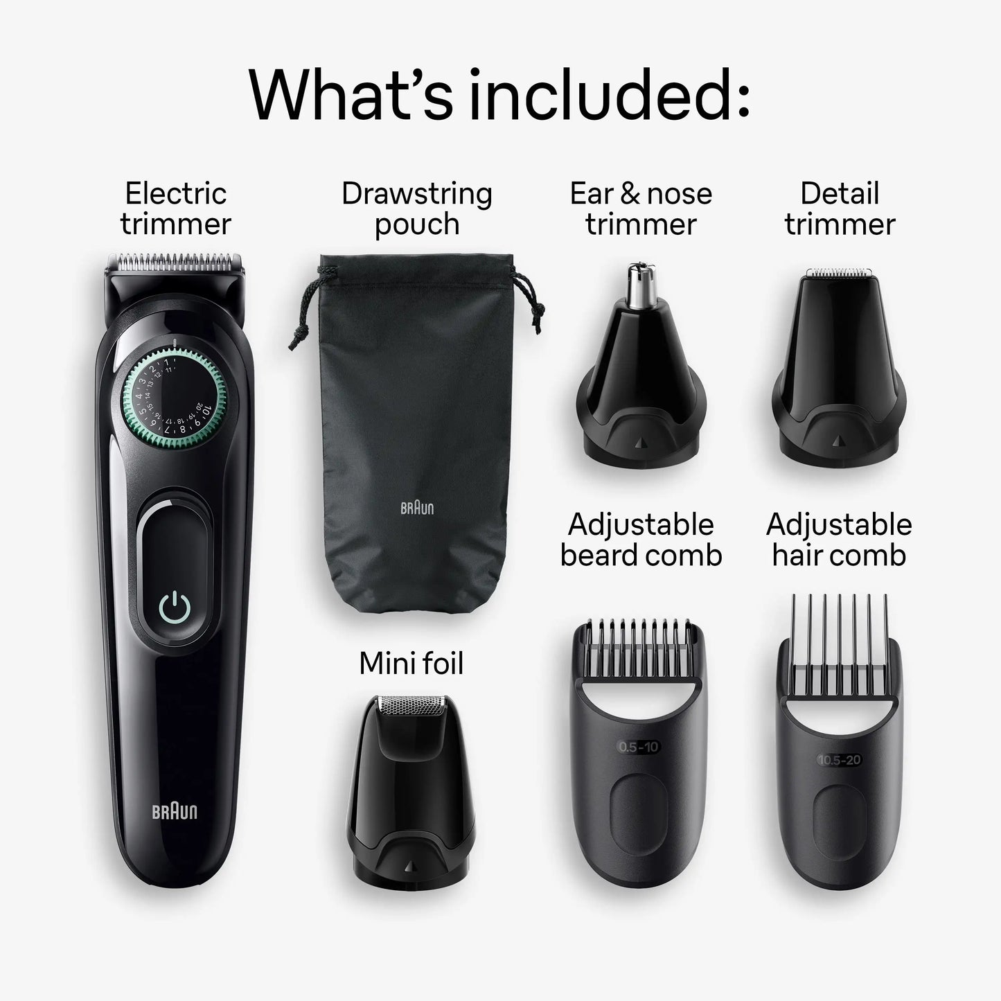 Braun Series 3 3470 All-in-One 7-in-1 Electric Grooming Kit
