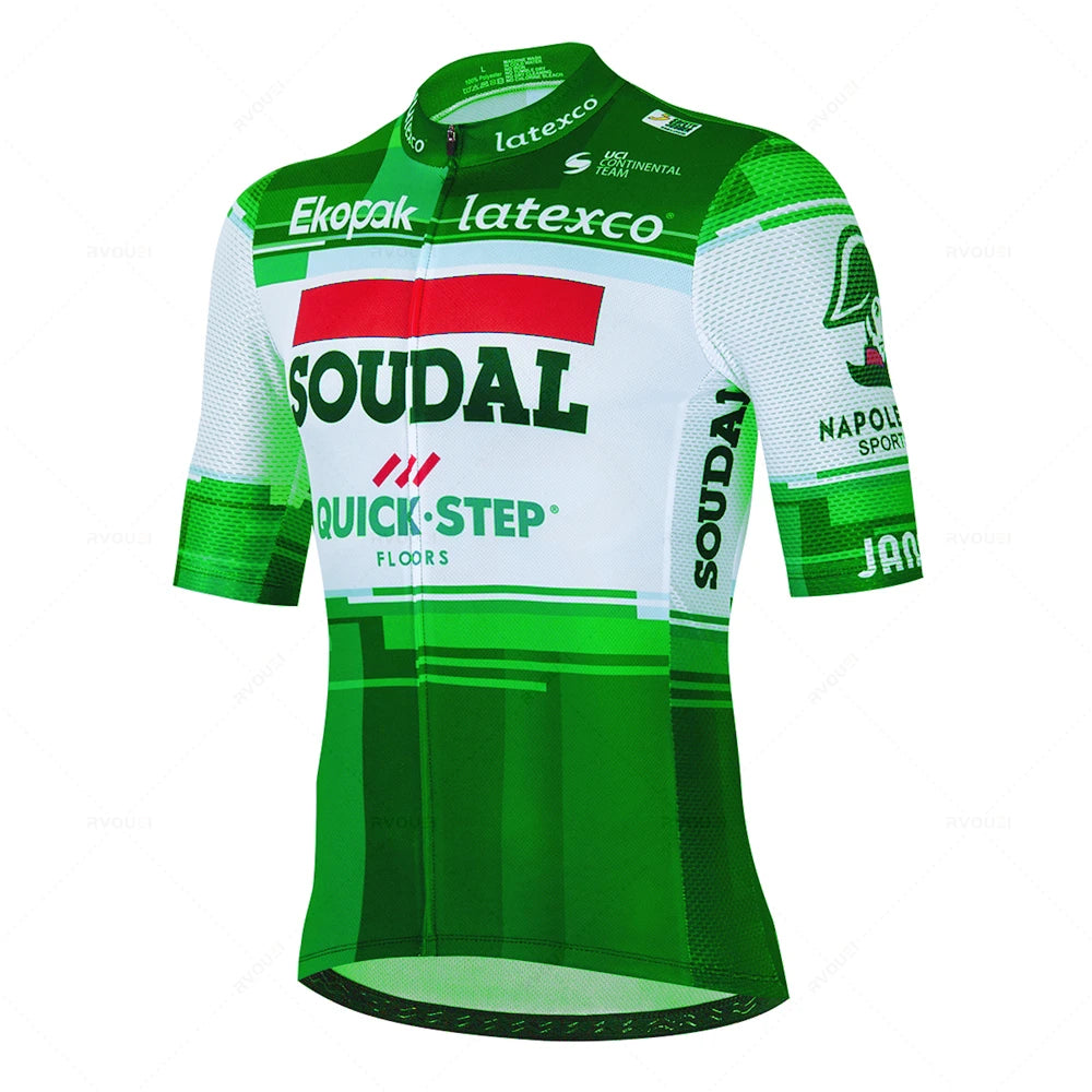 Soudal Quick Step Summer Cycling  Jersey Suit Men's