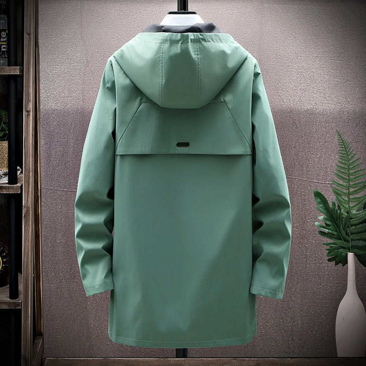 2023 Spring Autumn New Men's Classic Long Windbreaker Fashion Zipper Closure Casual Loose Comfortable High Quality Trench Coat