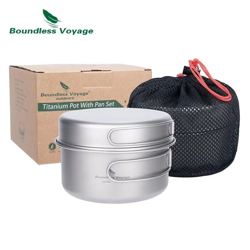 Boundless Voyage Titaniums Camping Cookware