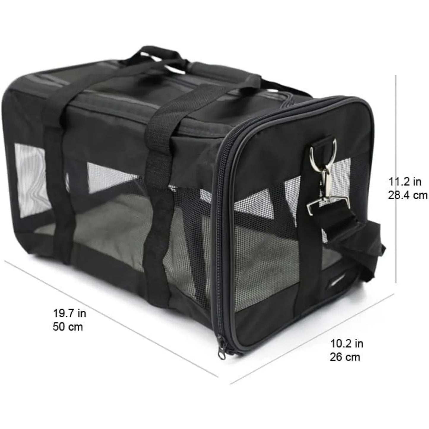 Soft-Sided Mesh Pet Travel Carrier