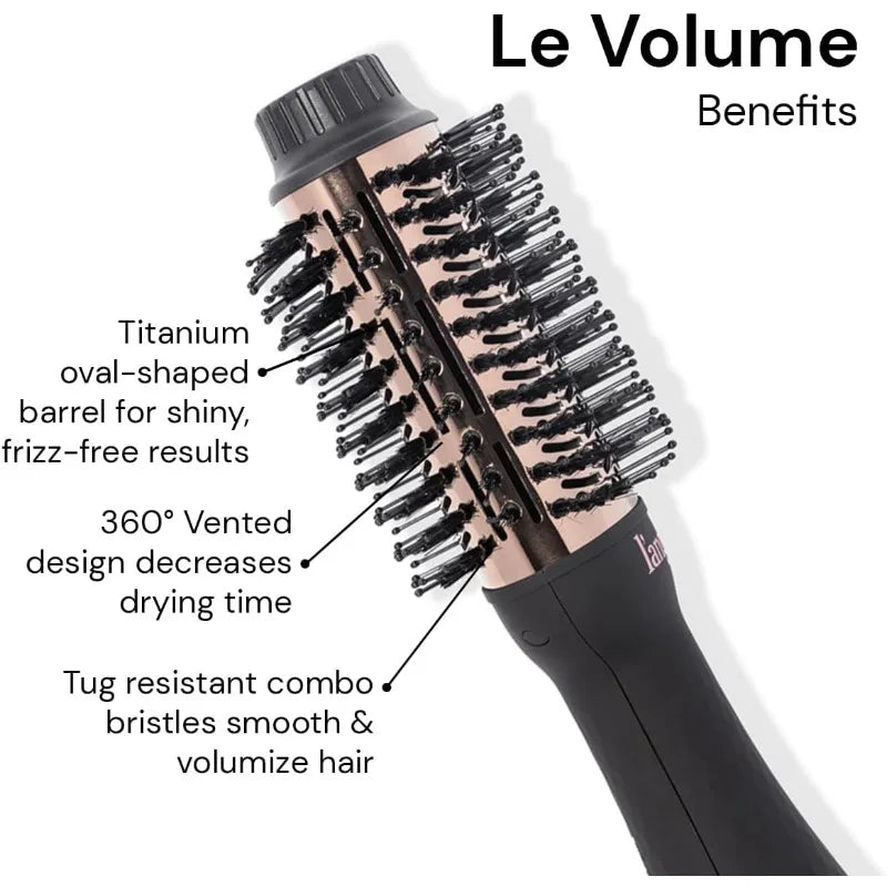 L'ANGE HAIR Le Volume 2-in-1 Titanium Blow Dryer Brush