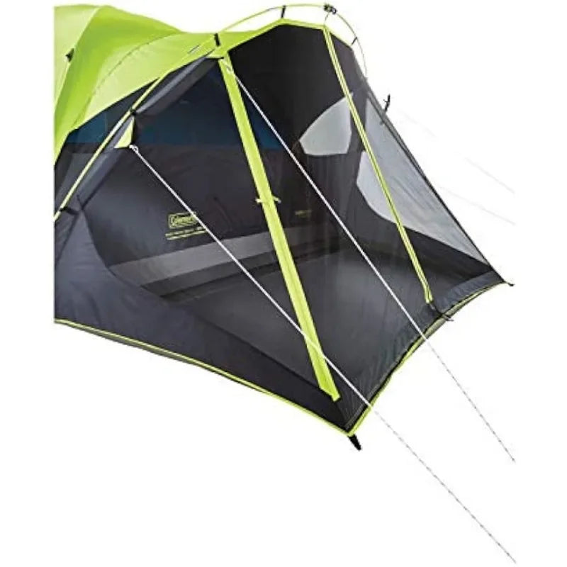 Coleman Carlsbad Dark Room Camping Tent with Screened Porch, 4/6 Person Tent Blocks 90% of Sunlight and Keeps Inside Cool