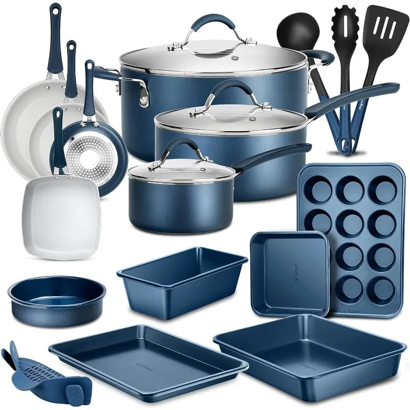 20 Piece Professional Home Kitchen Cookware and Bakeware,