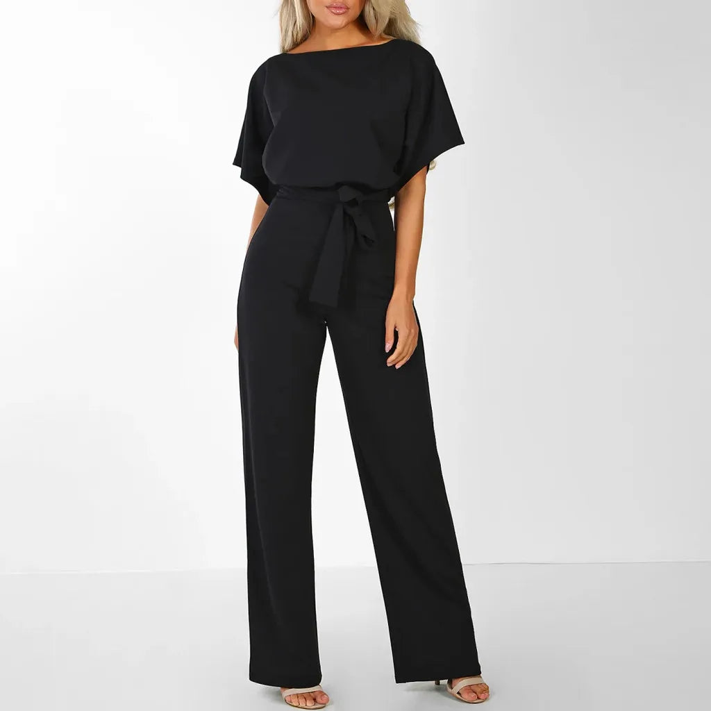 Women Summer Jumpsuit Short Sleeve