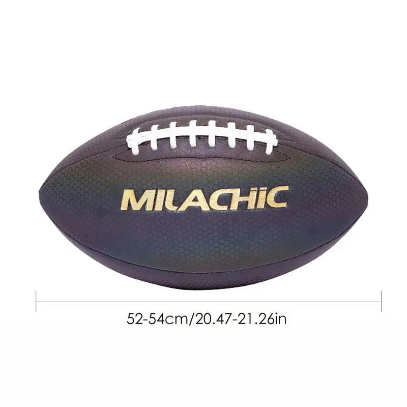 Glowing Reflective Football Training Ball, Luminous American Football Balls, Reflective, Wear-Resistant