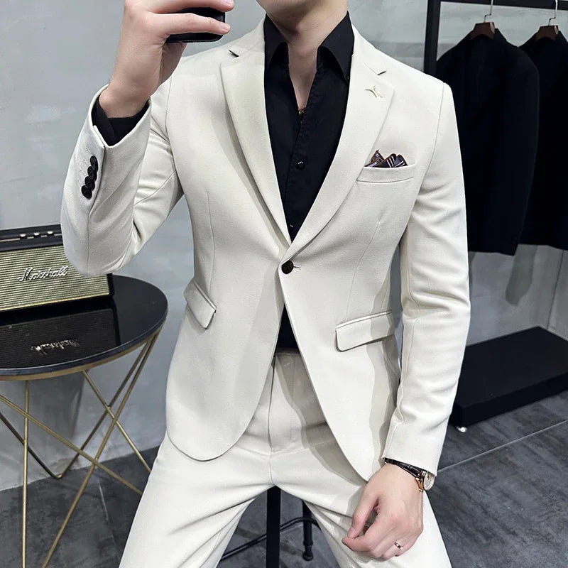 Men's Suit Jacket Vest Pants Fashion