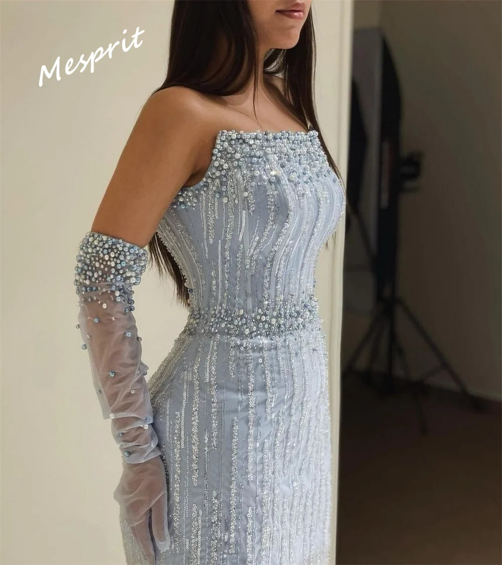 Prom Yipeisha Exquisite Evening Wedding Party Beading Sequin Organza