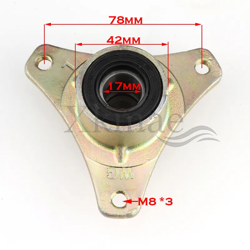 17mm M8*3 stud Wheel Hub For 49cc 50cc 168F 200 ATV 16X8-7 145/70-6 Rim Tire Electric Go Kart Buggy ATV Scooter Quad Bike Part