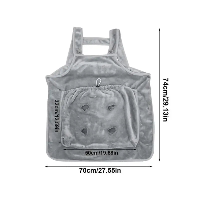 Apron with Holes Outdoor Travel Small Pets Carrier ouch