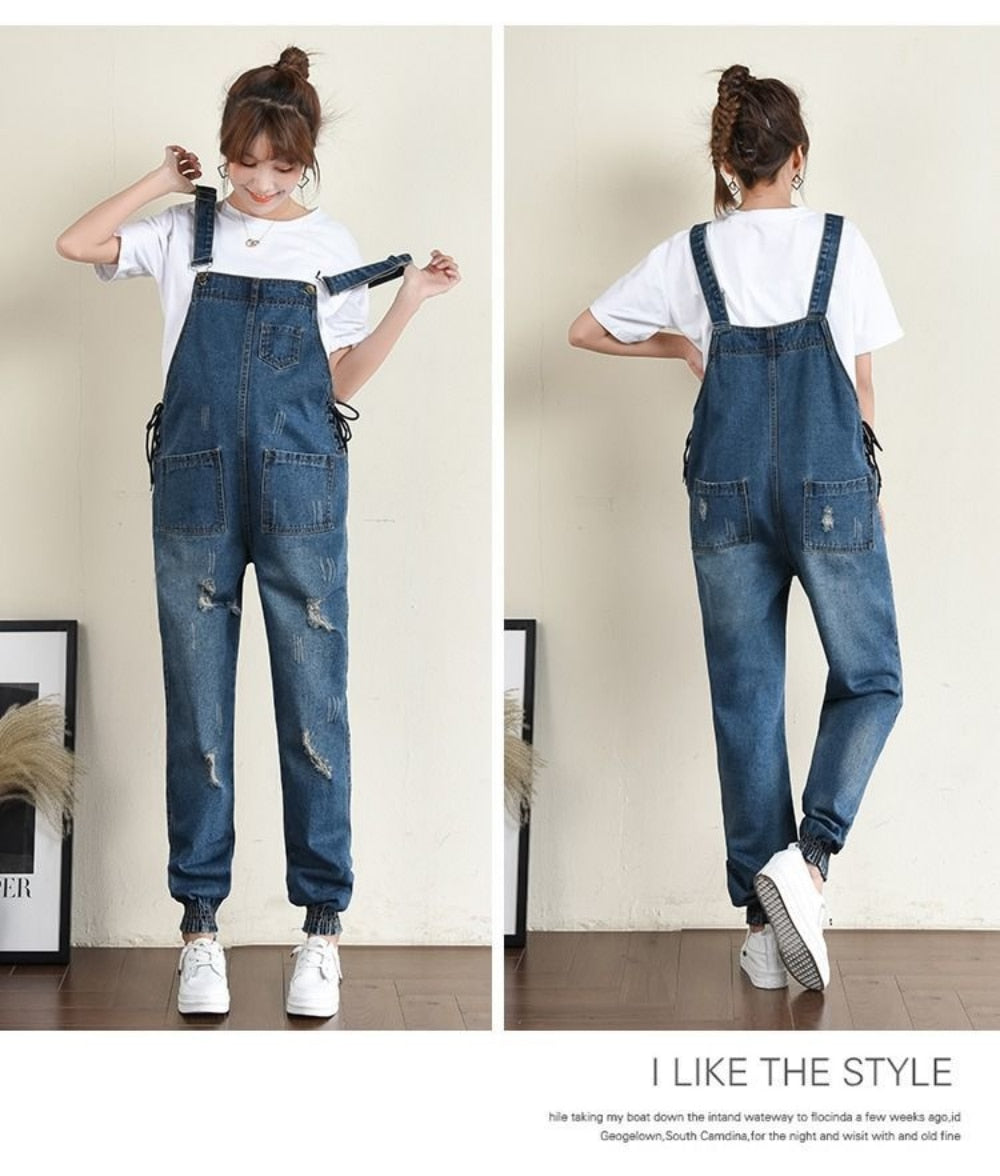 Wide Leg Loose Denim Maternity Bib Jeans Jumpsuits Clothes for Pregnant Women pregnancy photoshoot Overalls Pants Spring Casual