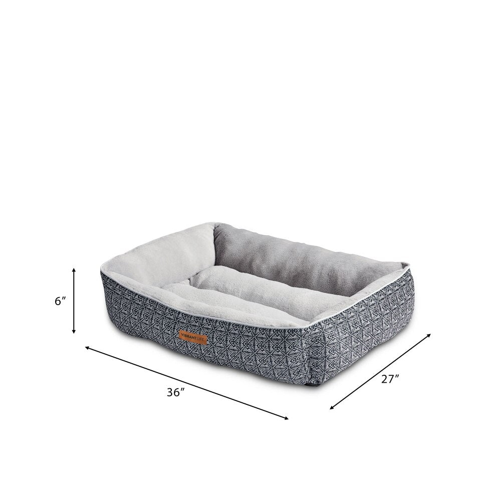 Lounger Pet Bed, Large, 36&quot; x 27&quot; - DJVWellnessandPets