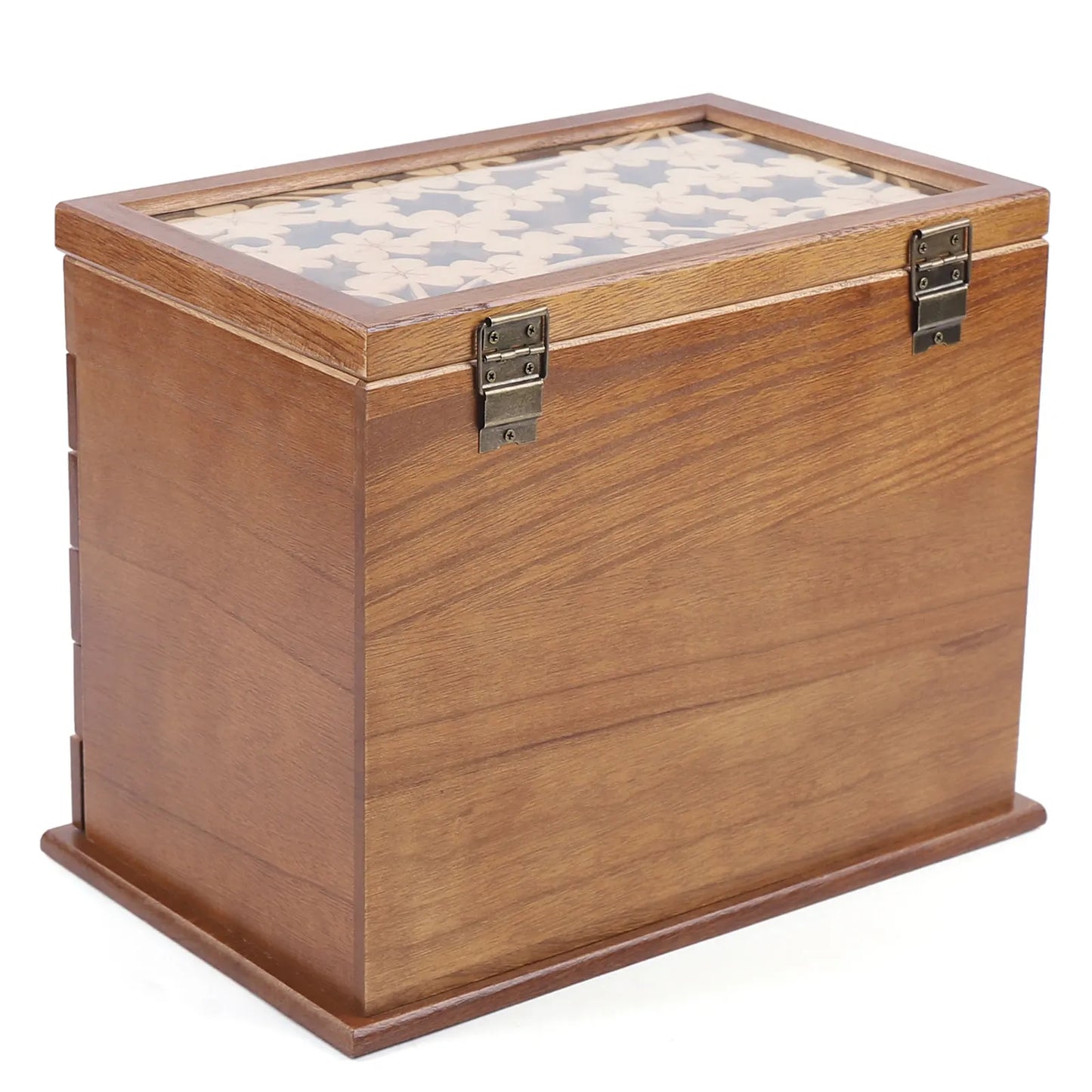 Wood Jewelry Box 6-Layer Organizer