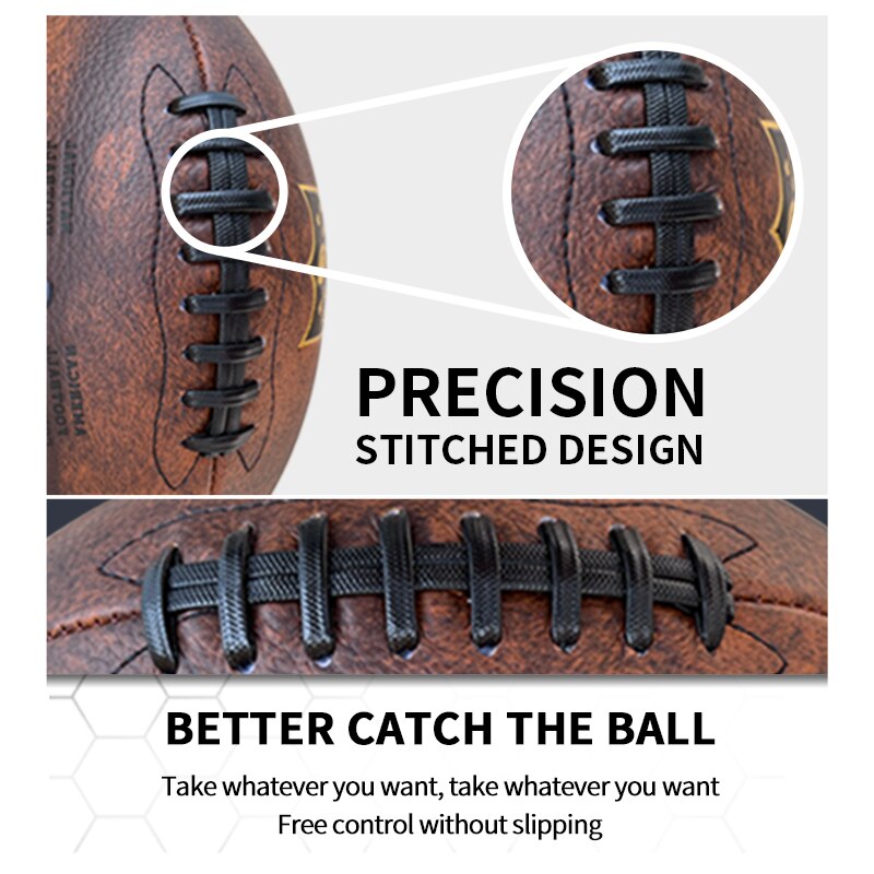 2023 American Football Rugby Ball Size Official Size Junior Football Training Practice Team Sports Rugby Football