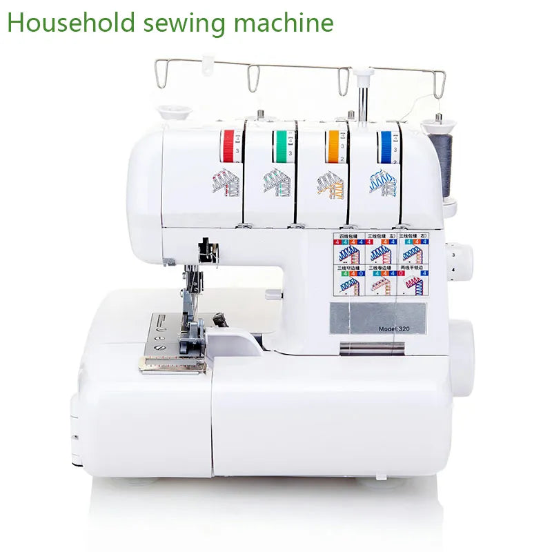 New Household Desktop Four-line Overlock Sewing Machine  Electric Sewing Machine Small Four-line Overlock Sewing Machine