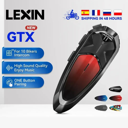 Lexin GTX 1pcs Intercom Bluetooth For Motorcycle Helmet