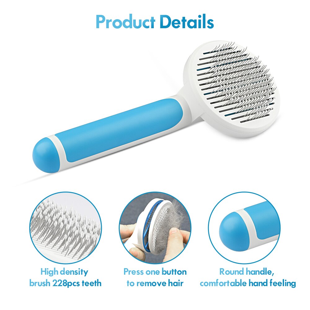 MASBRILL Cat Comb Dog Removes Hairs Soft Brush Comb Cat Hair Cleaner Beauty Products Grooming Massage Brush For Dog Cat Supplies