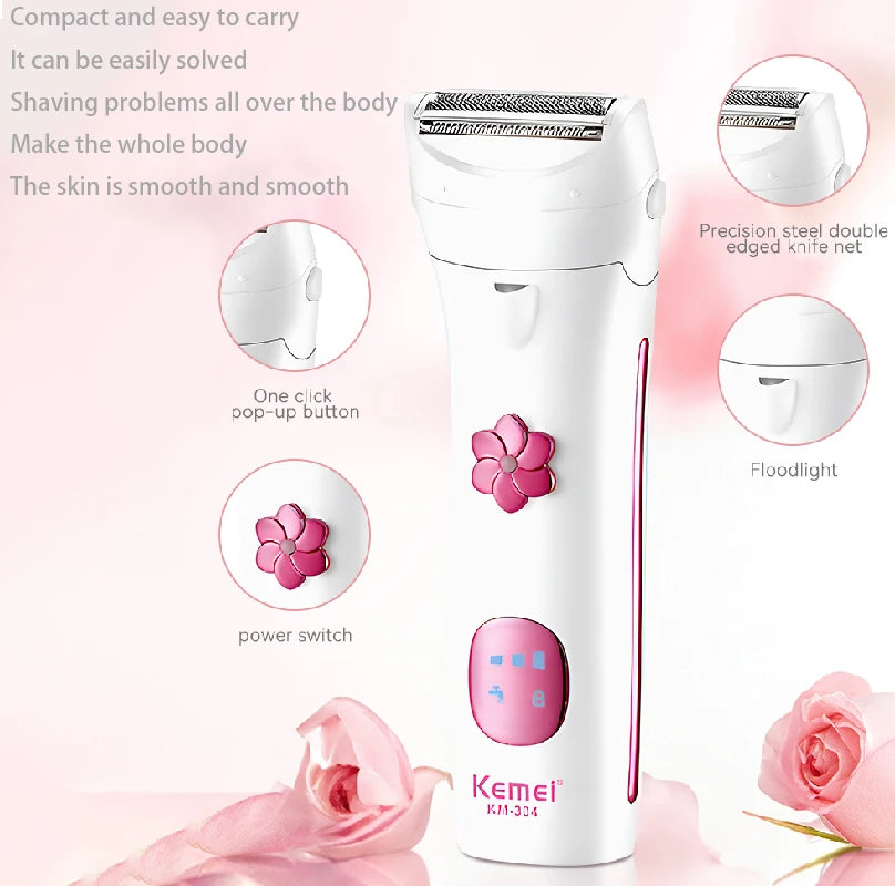 Kemi Electric shaver Trimmer Lady rechargeable