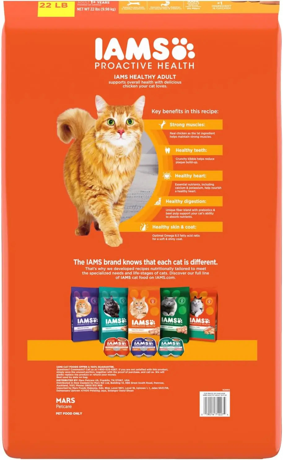 PROACTIVE HEALTH Adult Dry Cat Food with Chicken 22 lb. Bag 2024 USA