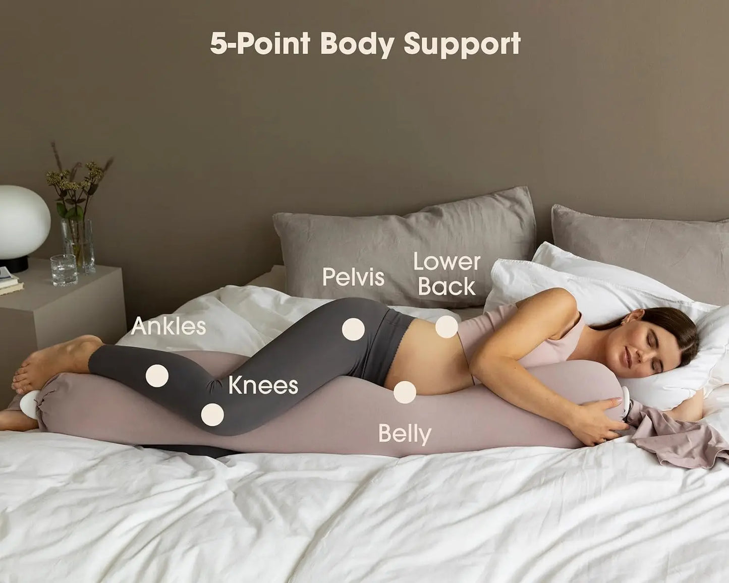 Bbhugme-adjustable pregnancy pillow, full-body support