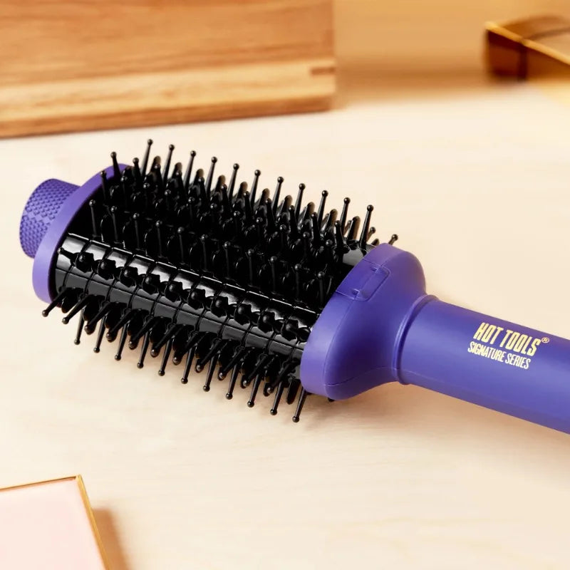 Hot Tools Pro Signature Ultimate Heated Hair Brush, Purple