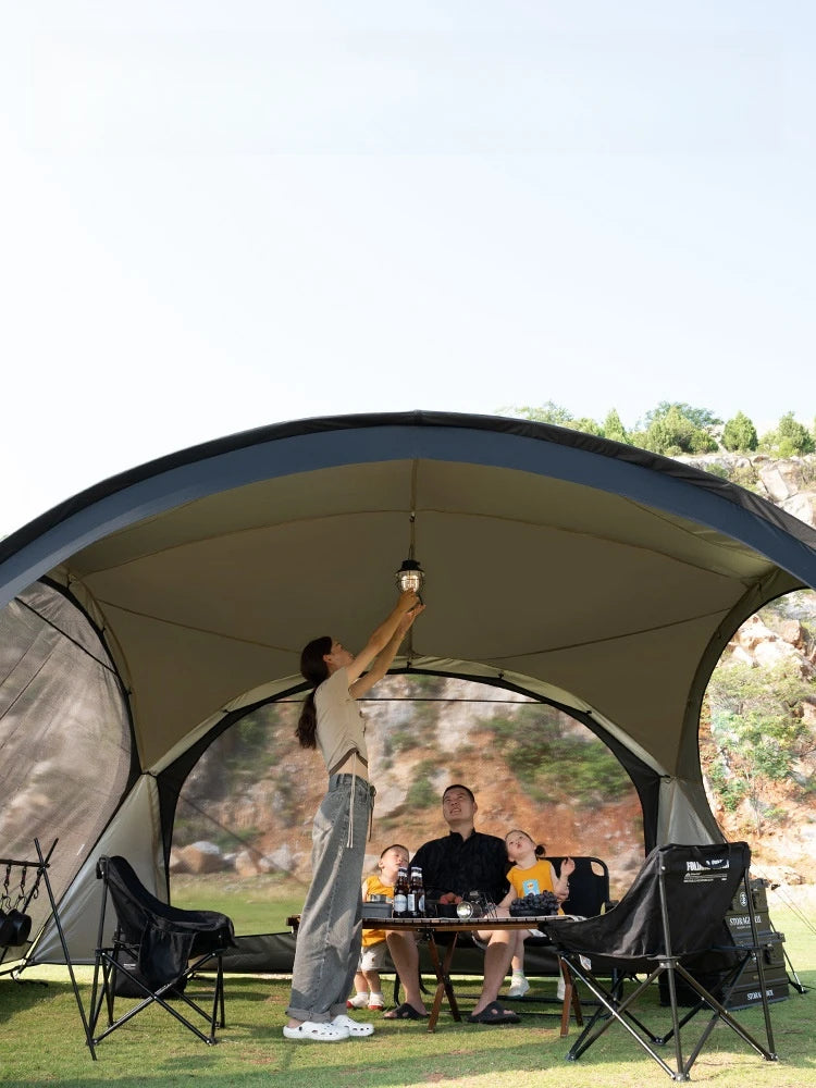 Outdoor Ball Tent Dome PU3000MM Waterproof Silver Coated Canopy Round Awning Big Canopy Tent Camping Sunshade Tent New