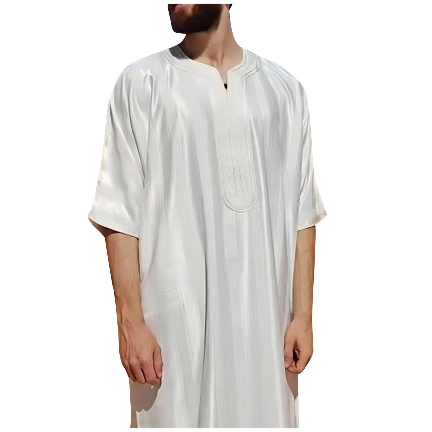 New Eid Muslim Men Jubba Thobe Mens Abaya Long Dress Islamic Clothing Ramadan Kimono Robe Saudi Arabic Musulman Caftan Dubai