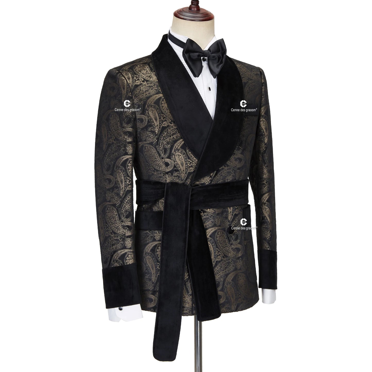 Men's Suit Paisley Tuxedo Double Breasted