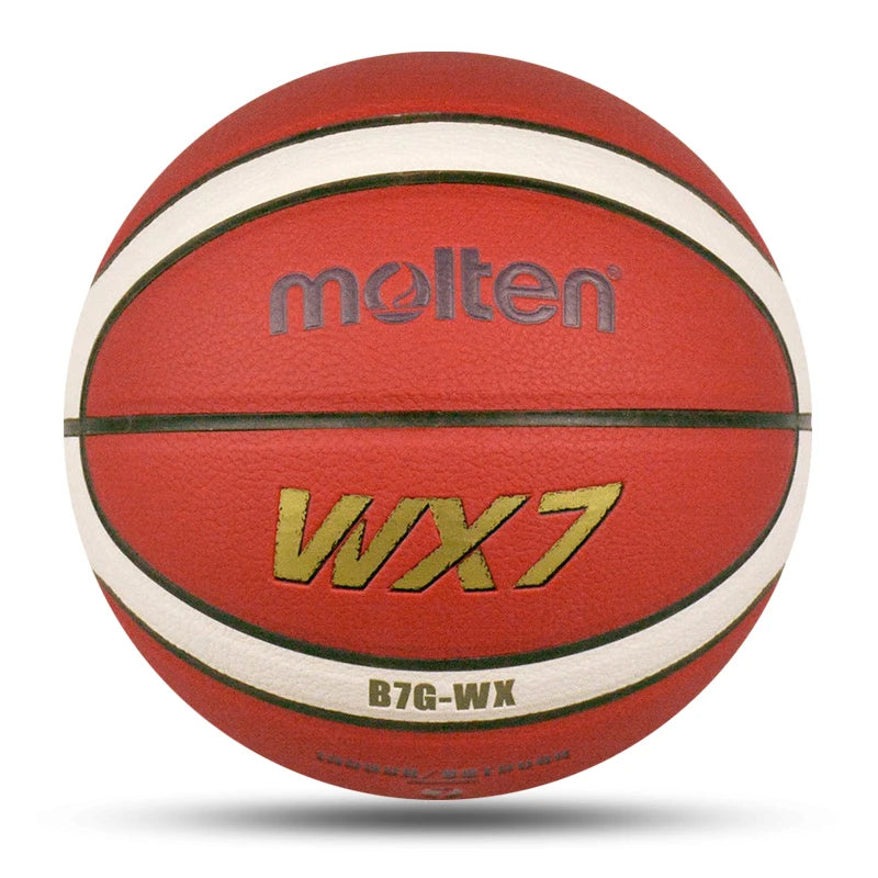 Molten Basketball Balls Official Size 7/6/5 PU Material Women Outdoor Indoor Match Training Basketball With Free Net Bag Needle