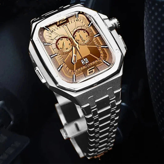 Luxury Stainless Steel Case Mod Kit for Apple Watch