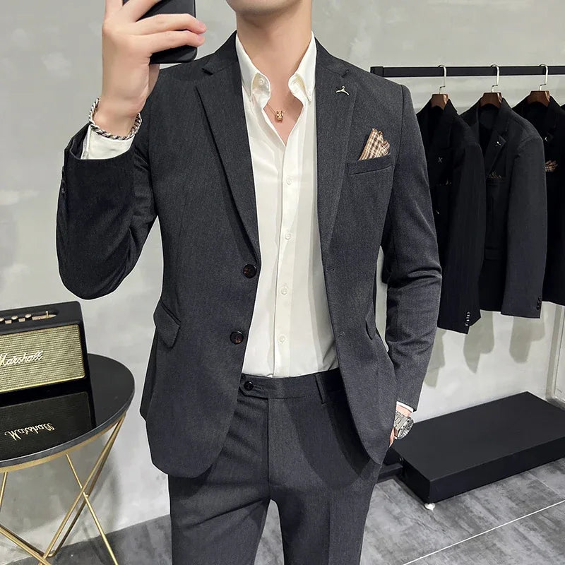 Men's Suit Jacket Vest Pants Fashion