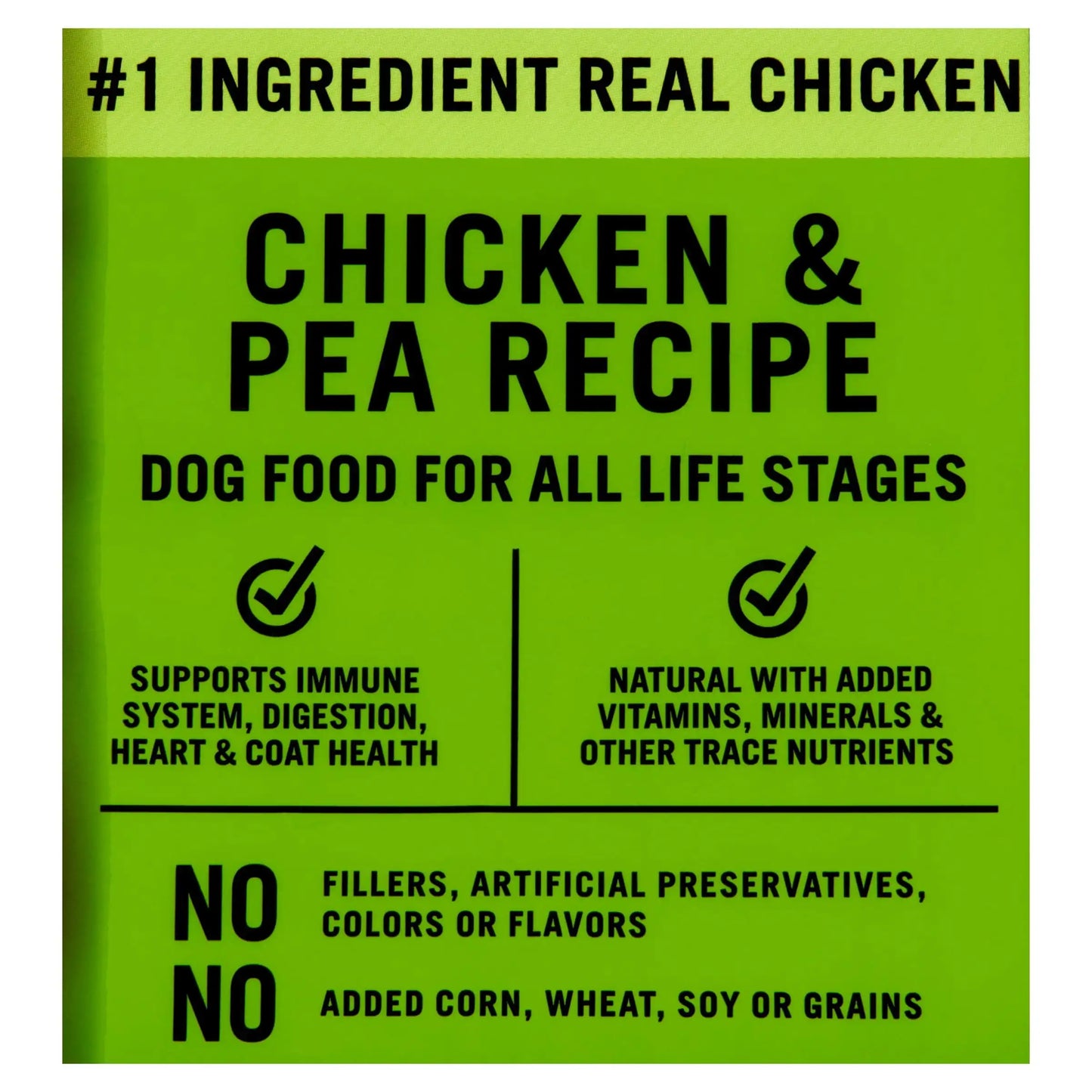 Pure Balance Chicken & Pea Recipe Dry Dog Food, Grain-Free, 24 lbs