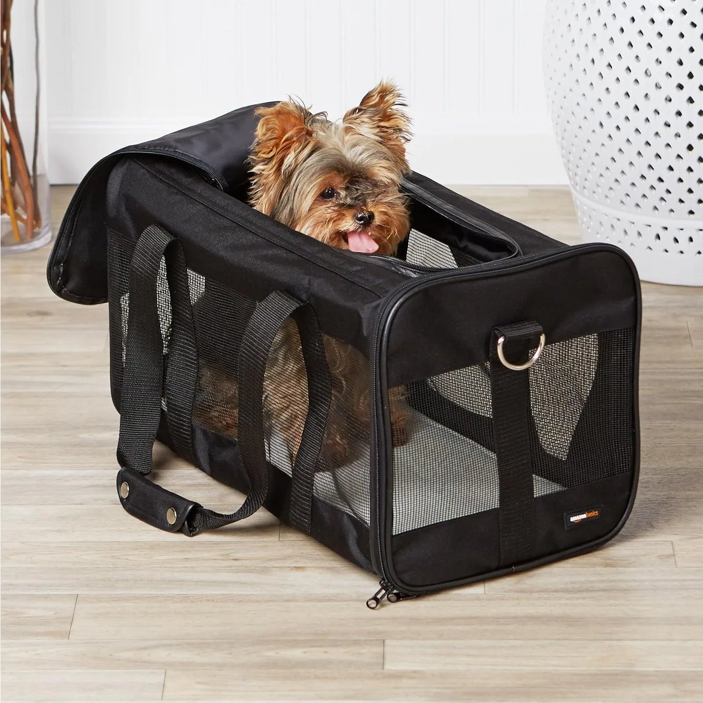 Soft-Sided Mesh Pet Travel Carrier