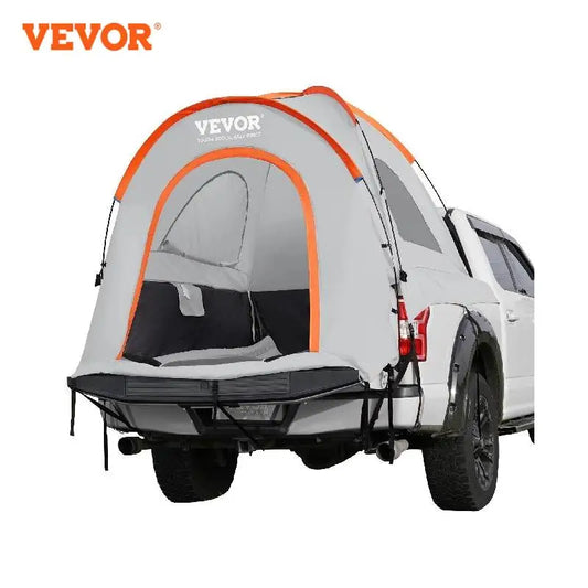 VEVOR Truck Bed Tent Pickup Truck Tent with Rain Layer Waterproof Double Layer Truck Tent for Camping Traveling 6.4-6.7'/5.5-6'