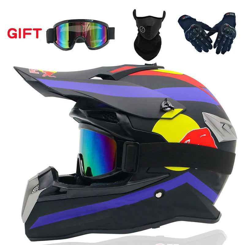 Safety Motocross Helmet Casco Motocross Bicycle Downhill Capacete ATV Cross Helmet Child Motorcycle Helmet Dot Abs 1KG Unisex