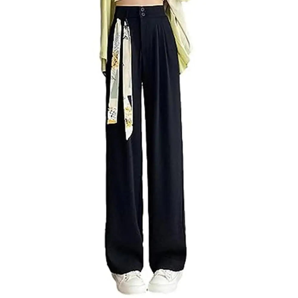 Wide Straight Leg Women's Dress Casual Pants