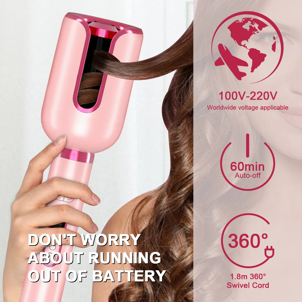 SPESHE Air Spin Hair Curler Auto Curling Iron Anti Scalding