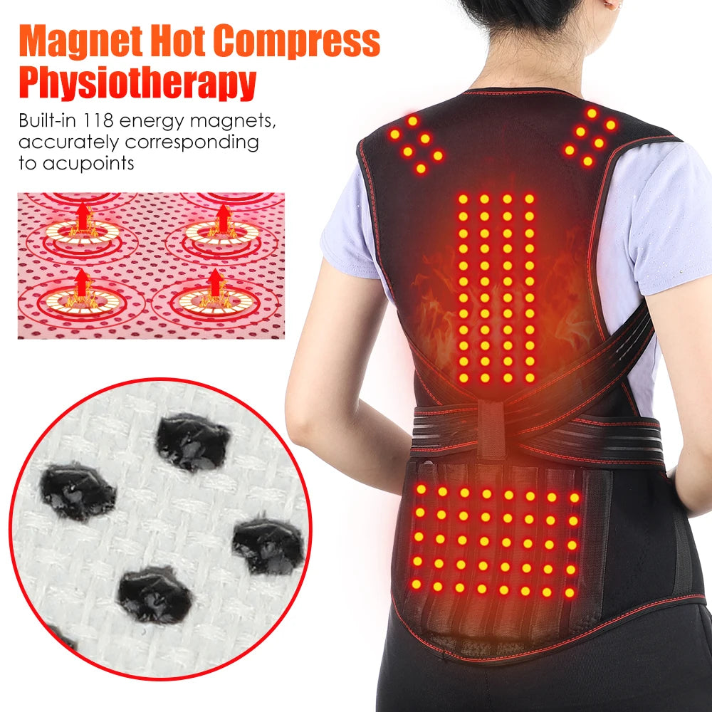 118 Tourmaline Magnetic Therapy Self-Heating Shoulder Wrap