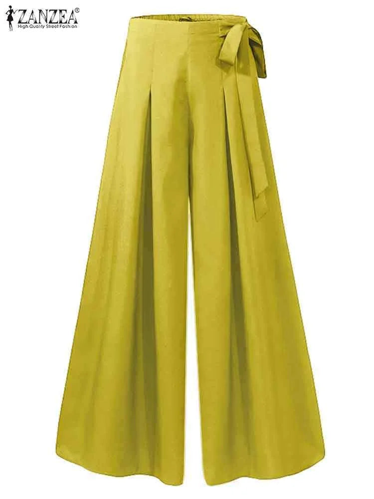 Women High Waist Wide Leg Pants Casual Summer