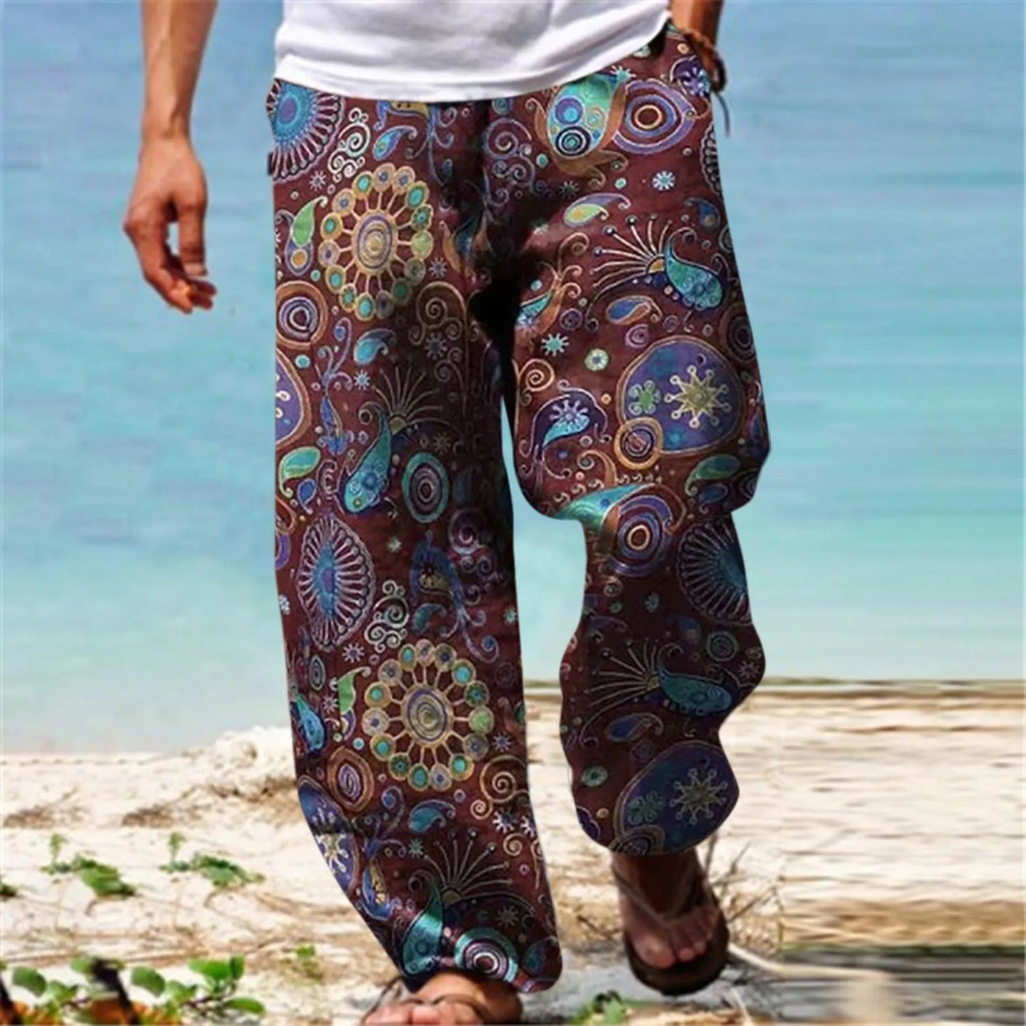 Fuzzy and Cute  Mens House Pants Casual Versatile