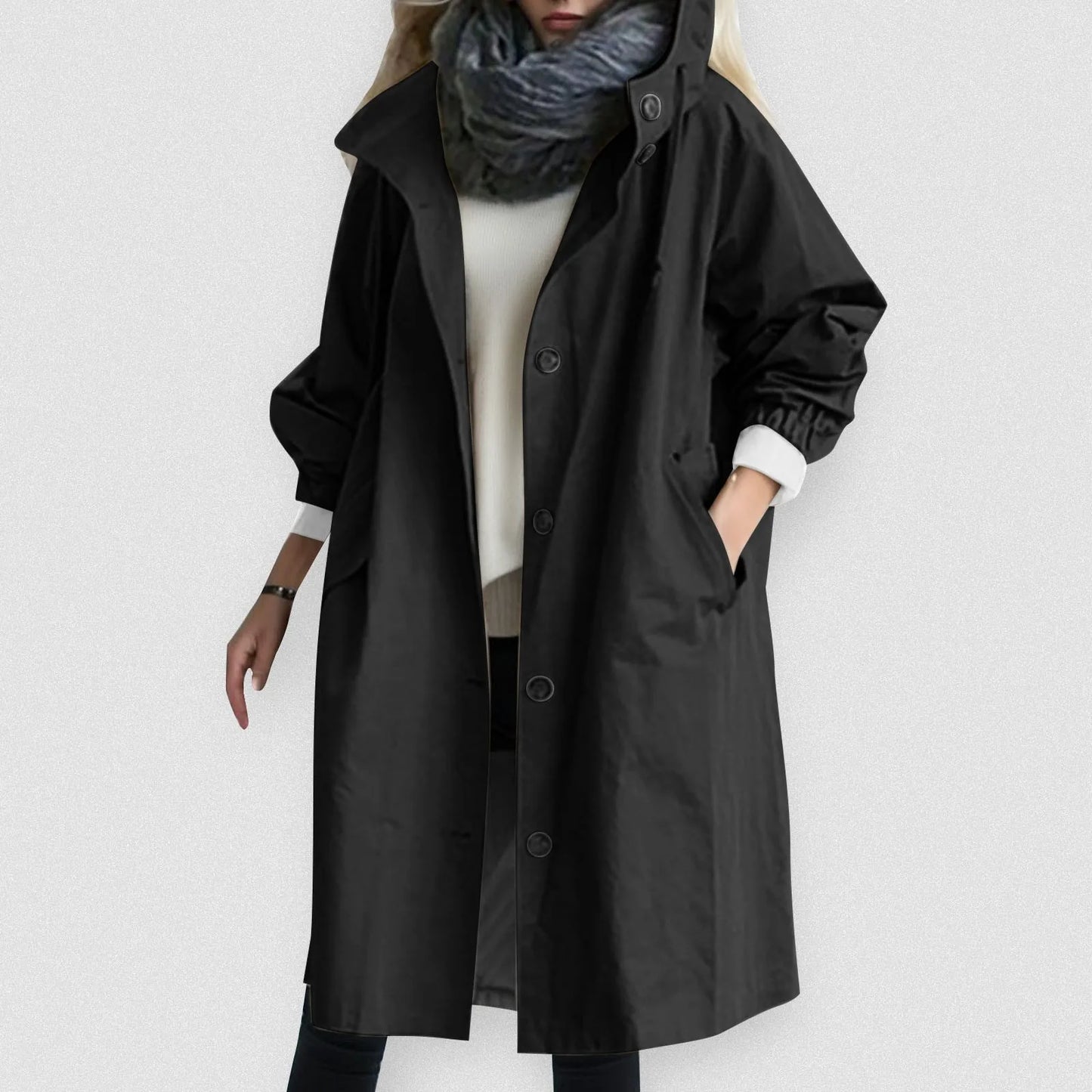 Korean Fashion Long Trench Coat Women